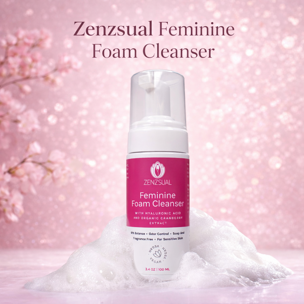 Zenzsual Feminine Foam Cleanser | pH-Balanced | Hyaluronic Acid & Cran