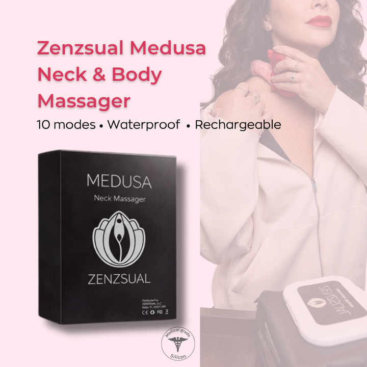 Medusa™ Neck & Body Massager – Medical-Grade Silicone | 10 Vibration Modes | Waterproof | Ergonomic Rechargeable Design