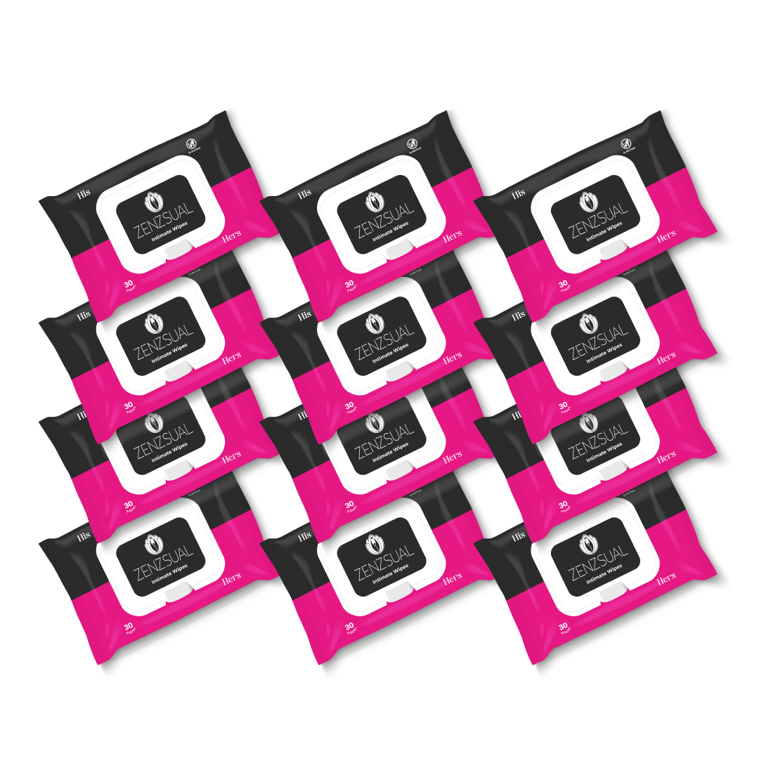 Zenzsual Intimate Cleansing Wipes (12 Pack Bundle)