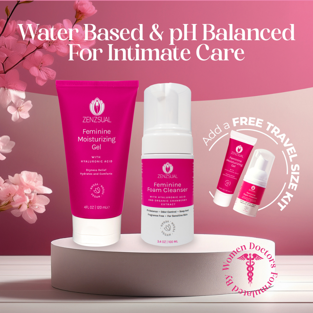 Foaming Cleanser & Hydrating Gel with Hyaluronic Acid - Sensitive Skin Care - Fragrance-Free, Sulfate-Free, Vegan