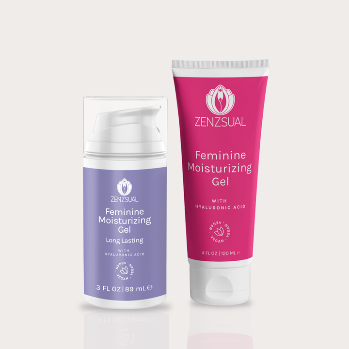 Zenzsual Intimate Hydration Duo | 2-Step Feminine Moisturizing  System | Daily Gel + Long Lasting Gel | Hyaluronic Acid | Women's Wellness