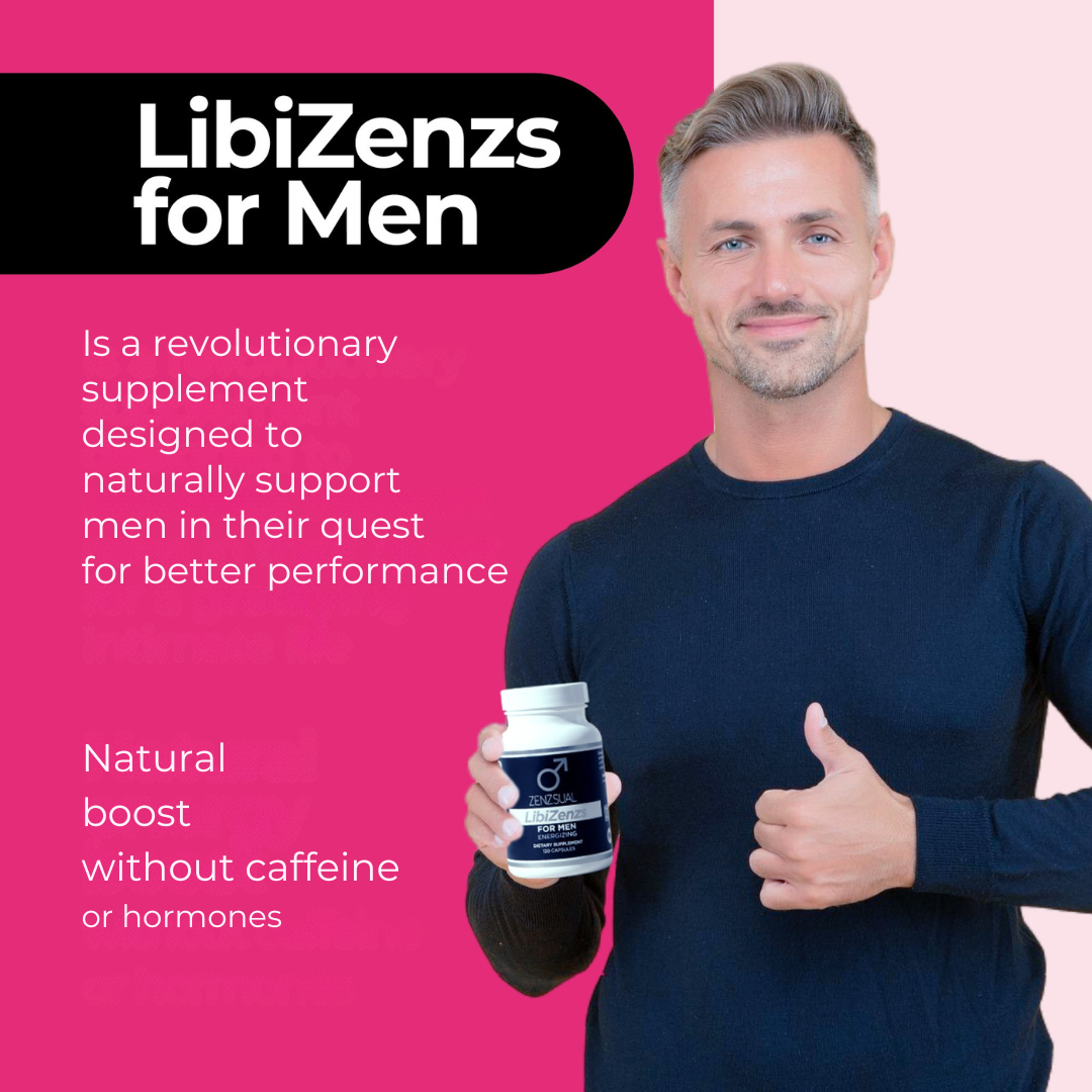 Zenzsual LibiZenzs Men | Daily Vitality & Energy Support Supplement |  Tribulus, Ashwagandha & Maca | Hormone-Free | Men's Wellness