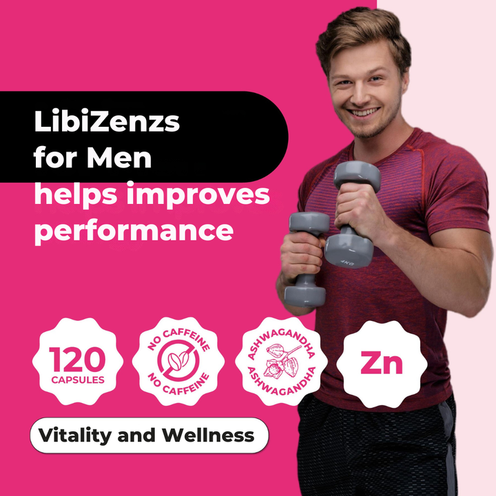 Zenzsual LibiZenzs Men | Daily Vitality & Energy Support Supplement |  Tribulus, Ashwagandha & Maca | Hormone-Free | Men's Wellness