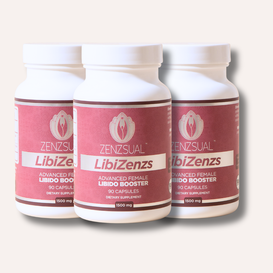 Zenzsual LibiZenzs Woman 3-Pack | Daily Vitality & Mood Support |  Hormone-Free Wellness Supplement for Women | 90-Day Supply
