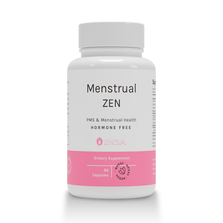 ZENZSUAL Menstrual Dietary Supplement for Health, Water Retention, Cramps Relief