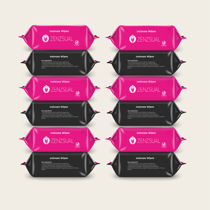 Zenzsual Intimate Cleansing Wipes (12 Pack Bundle)
