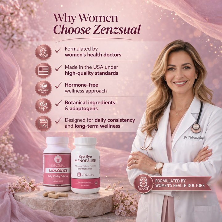 ZENZSUAL Midlife Women’s Wellness Bundle - Hormone-Free Supplements for Balance, Mood & Vitality Support during Perimenopause, Menopause & Postmenopause - Healthcare, Fitness