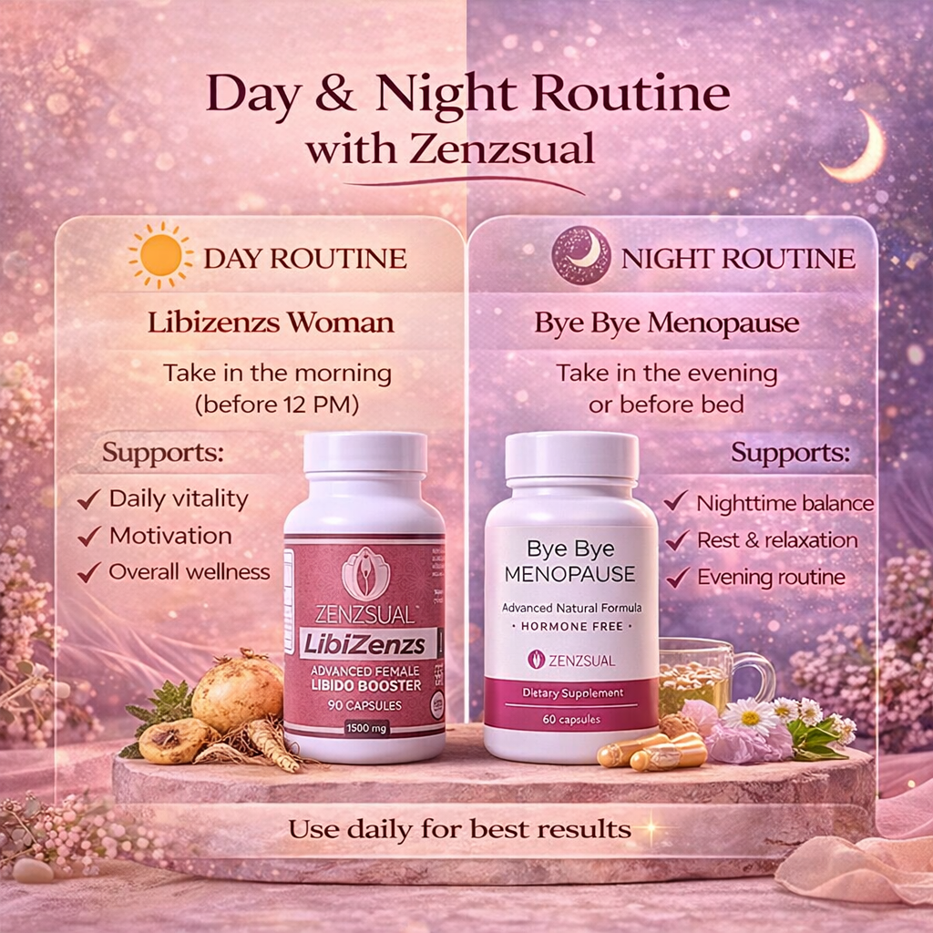 ZENZSUAL Midlife Women’s Wellness Bundle - Hormone-Free Supplements for Balance, Mood & Vitality Support during Perimenopause, Menopause & Postmenopause - Healthcare, Fitness