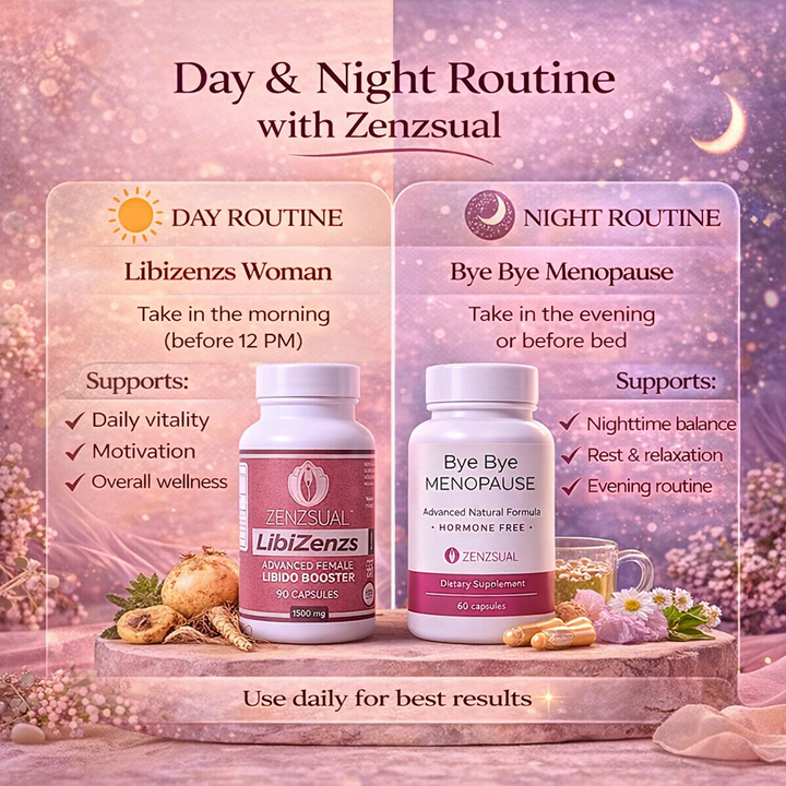 ZENZSUAL Midlife Women’s Wellness Bundle - Hormone-Free Supplements for Balance, Mood & Vitality Support during Perimenopause, Menopause & Postmenopause - Healthcare, Fitness