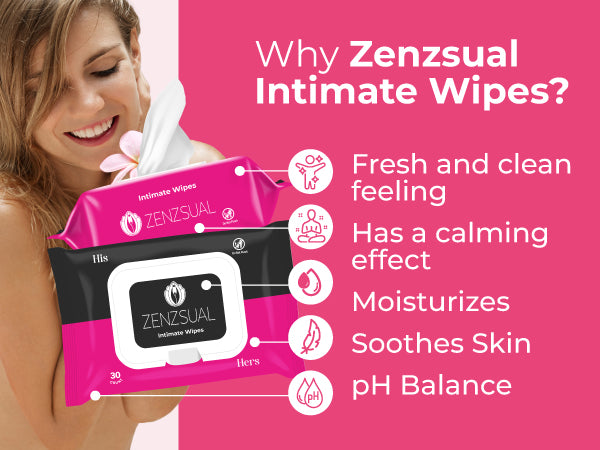 Zenzsual Intimate Cleansing Wipes (12 Pack Bundle)