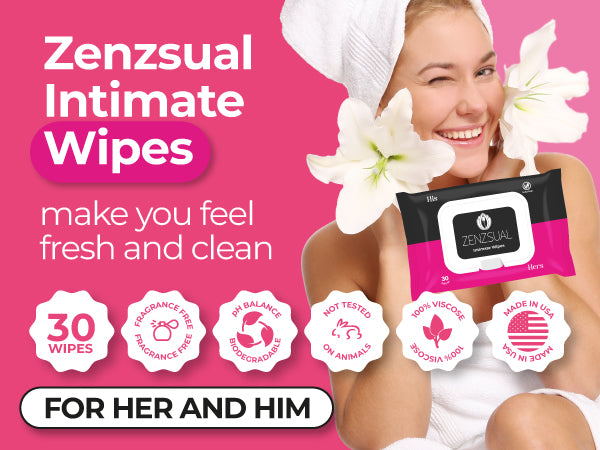 Zenzsual Intimate Cleansing Wipes (12 Pack Bundle)