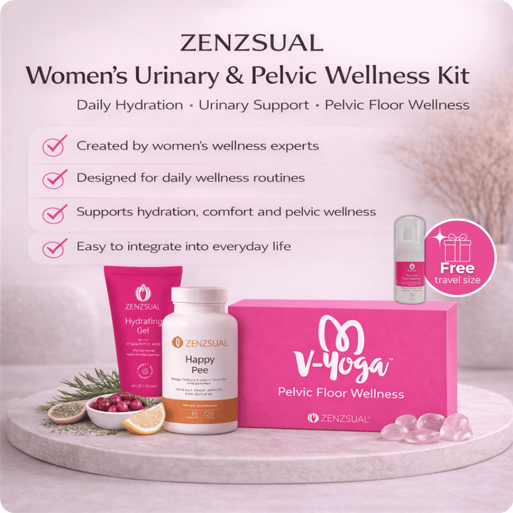 ZENZSUAL Women’s Urinary & Pelvic Wellness Kit  Daily Hydration • Urinary Support • Pelvic Floor Wellness