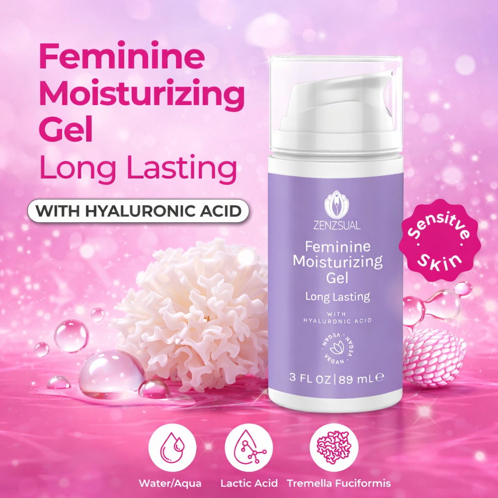 Zenzsual Intimate Hydration Duo | 2-Step Feminine Moisturizing  System | Daily Gel + Long Lasting Gel | Hyaluronic Acid | Women's Wellness