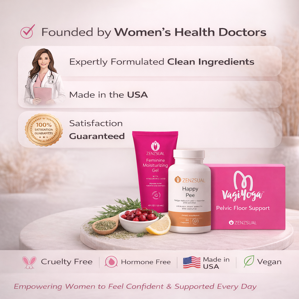 ZENZSUAL Women’s Urinary & Pelvic Wellness Kit  Daily Hydration • Urinary Support • Pelvic Floor Wellness