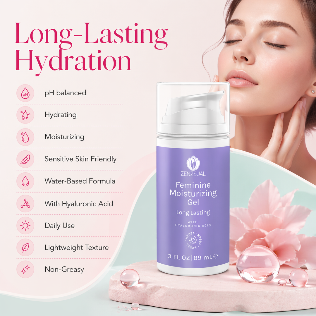 Zenzsual Long-Lasting Hydrating Skin Gel with Hyaluronic Acid | Daily Moisture & Comfort for Sensitive Skin