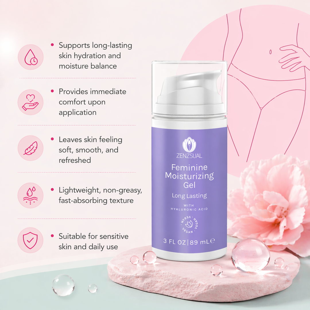 Zenzsual Long-Lasting Hydrating Skin Gel with Hyaluronic Acid | Daily Moisture & Comfort for Sensitive Skin